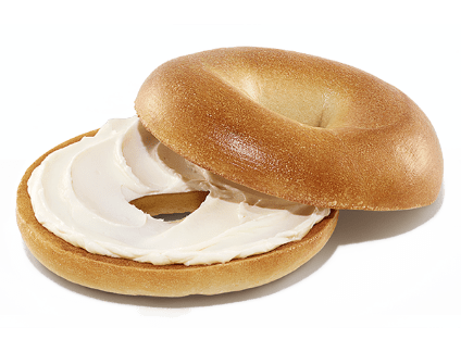 Bagels with Cream Cheese Spread